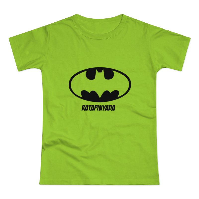 Camiseta mujer punto liso - Verde orquidea - Rata Pinyada Batman