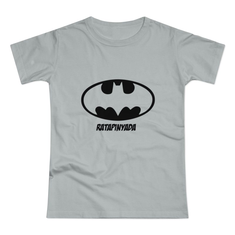 Camiseta mujer punto liso - Gris Pacifico - Rata Pinyada Batman