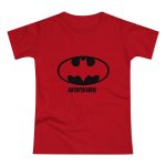 Camiseta mujer punto liso - Rojo - Rata Pinyada Batman