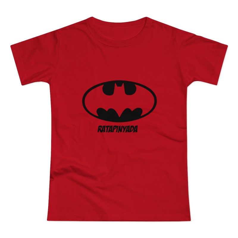 Camiseta mujer punto liso - Rojo - Rata Pinyada Batman