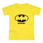 Camiseta mujer punto liso - Amarillo solar - Rata Pinyada Batman