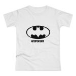 Camiseta mujer punto liso - Blanco - Rata Pinyada Batman