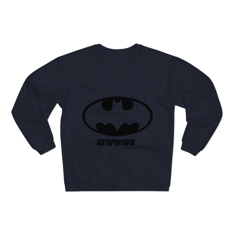 Sudadera cuello redondo premium - Azul marino - Rata Pinyada Batman