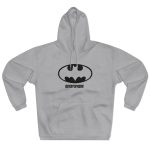 Sudadera con capucha cerrada - Gris jaspeado claro - Rata Pinyada Batman