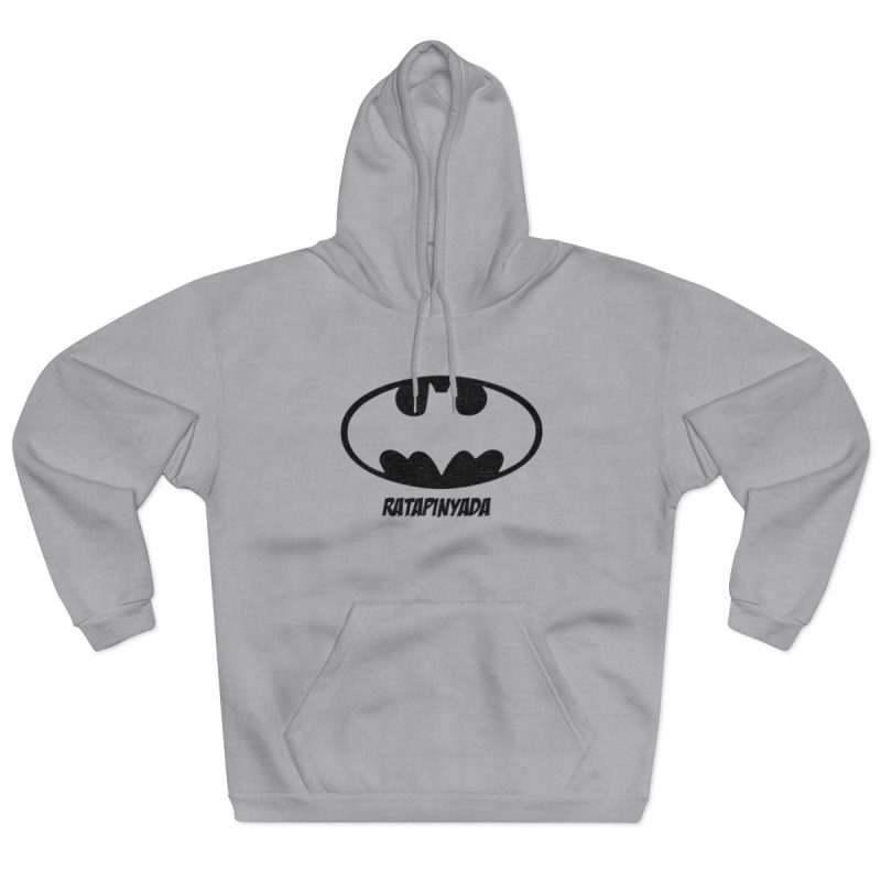 Sudadera con capucha cerrada - Gris jaspeado claro - Rata Pinyada Batman