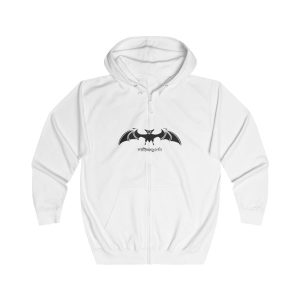 Sudadera con capucha y cremallera - Blanco artico - Rat penat: Ratapinada