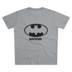 Camiseta hombre corte moderno - Gris Oxford claro - Rata Pinyada Batman