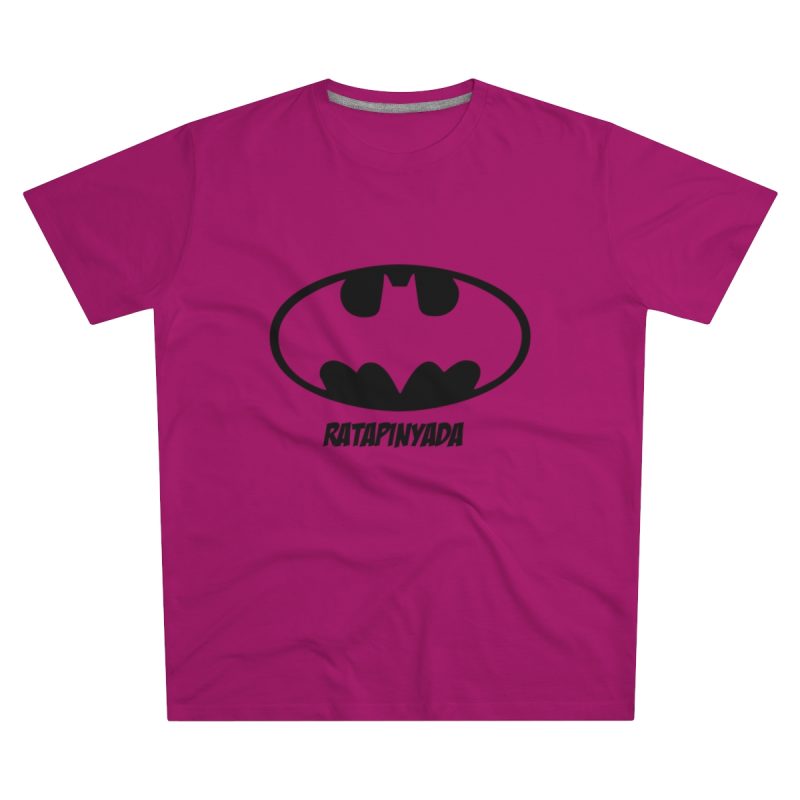 Camiseta hombre corte moderno - Rosa oscuro - Rata Pinyada Batman