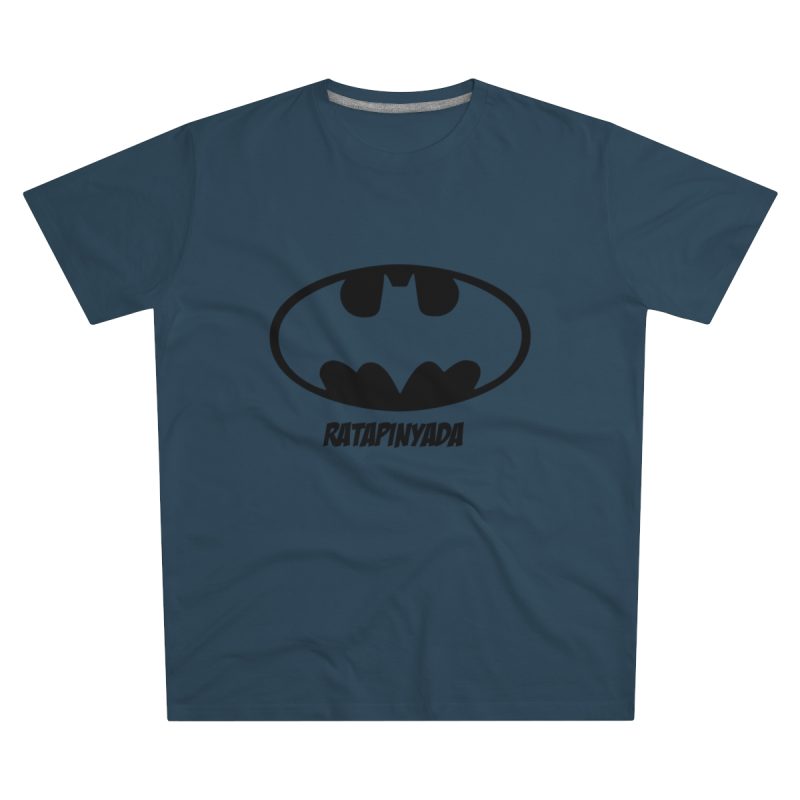 Camiseta hombre corte moderno - Azul vaquero - Rata Pinyada Batman