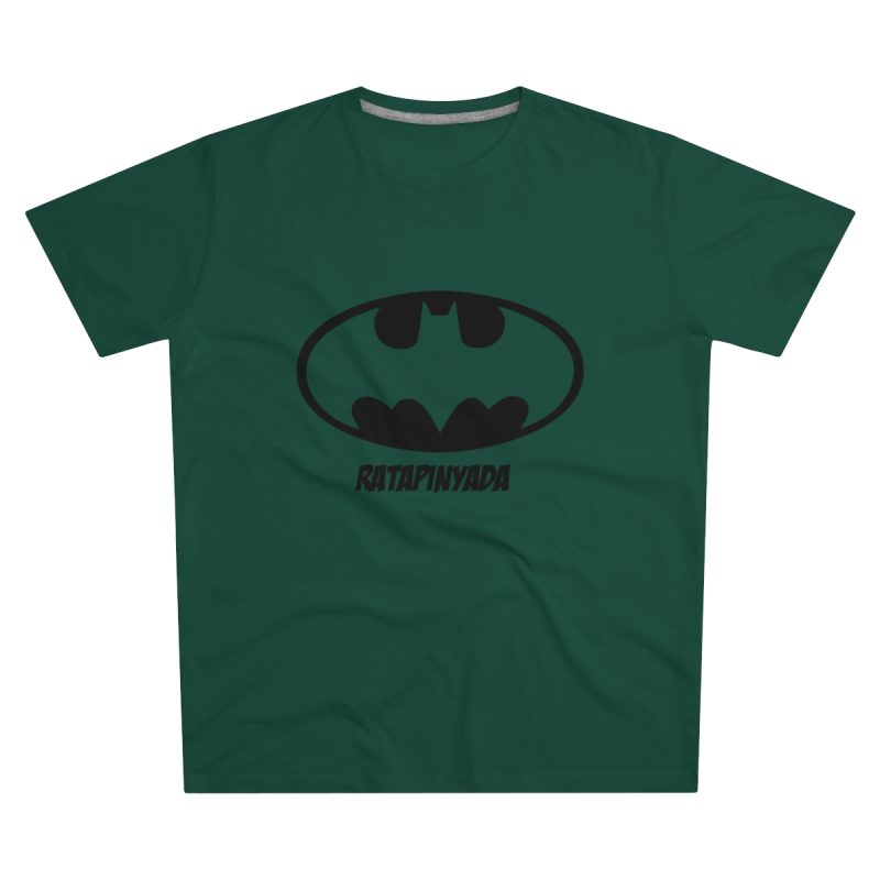 Camiseta hombre corte moderno - Verde botella - Rata Pinyada Batman