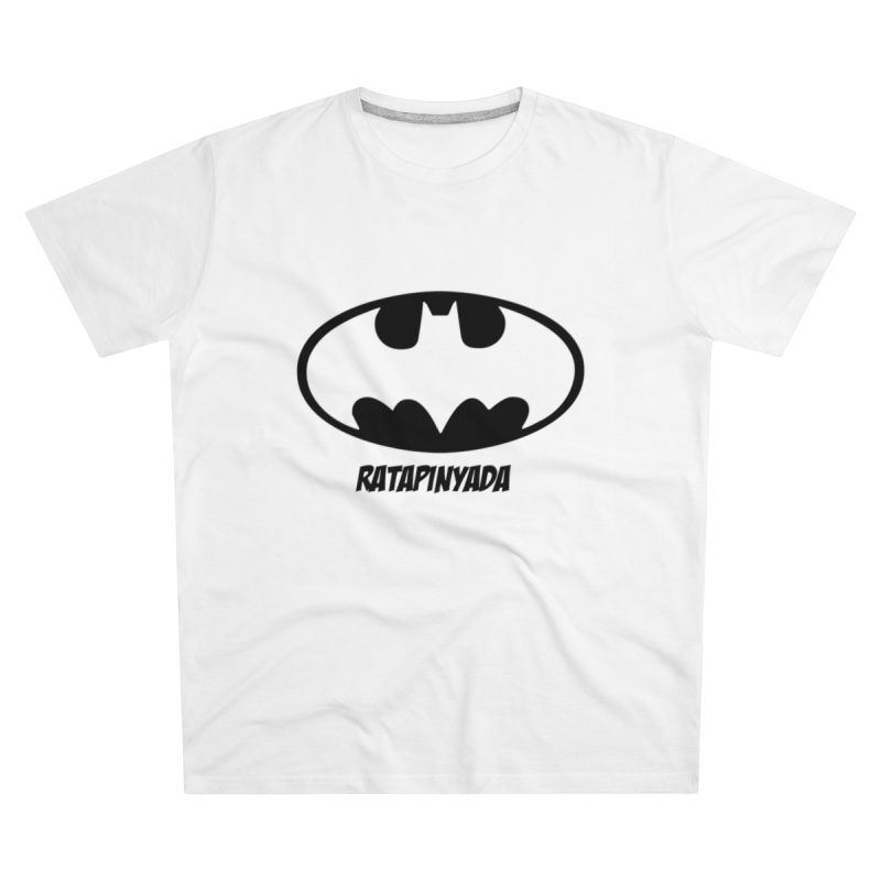 Camiseta hombre corte moderno - Blanco - Rata Pinyada Batman