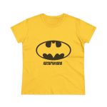 Camiseta mujer algodon medio - Amarillo margarita - Rata Pinyada Batman Camiseta mujer algodon medio - Amarillo margarita - Rata Pinyada Batman