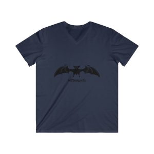 Camiseta hombre entallada cuello de pico - Azul marino - Rat penat: Ratapinada