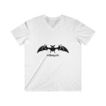Camiseta hombre entallada cuello de pico - Blanco - Rat penat: Ratapinada Camiseta hombre entallada cuello de pico - Blanco - Rat penat: Ratapinada