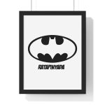 Poster enmarcado vertical - Negro - Rata Pinyada Batman