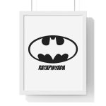 Poster enmarcado vertical - Blanco - Rata Pinyada Batman