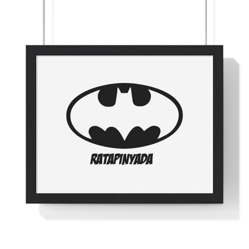 Poster enmarcado horizontal - Negro - Rata Pinyada Batman Poster enmarcado horizontal - Negro - Rata Pinyada Batman