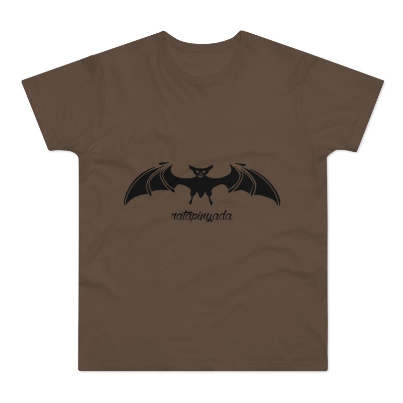 Camiseta hombre punto liso - Marron chocolate - Rat penat: Ratapinada