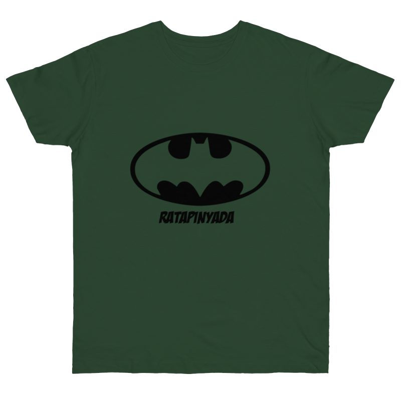 Camiseta punto liso - Verde botella - Rata Pinyada Batman