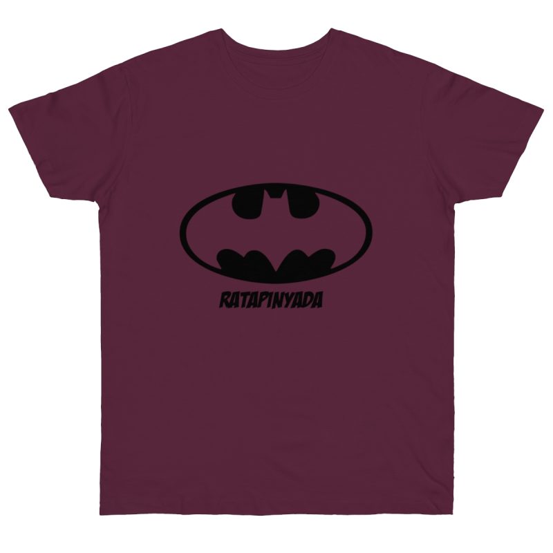 Camiseta punto liso - Burdeos - Rata Pinyada Batman