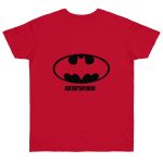 Camiseta punto liso - Rojo profundo - Rata Pinyada Batman
