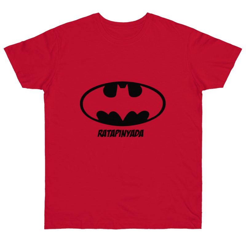 Camiseta punto liso - Rojo profundo - Rata Pinyada Batman