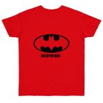 Camiseta punto liso - Rojo fuego - Rata Pinyada Batman