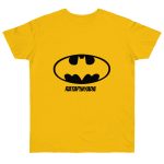 Camiseta punto liso - Amarillo dorado - Rata Pinyada Batman