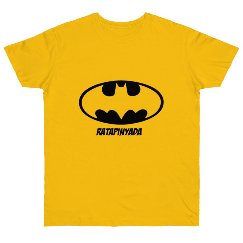 Camiseta punto liso - Amarillo dorado - Rata Pinyada Batman