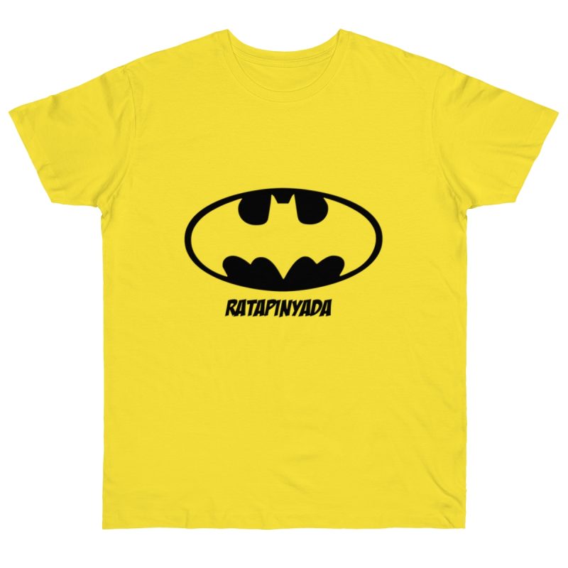 Camiseta punto liso - Amarillo solar - Rata Pinyada Batman
