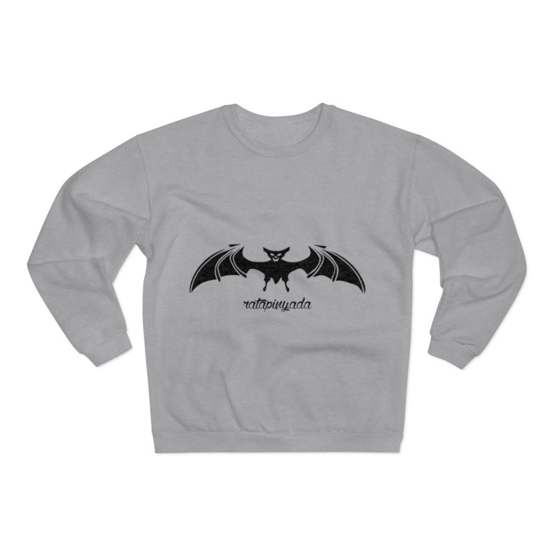 Sudadera cuello redondo premium - Gris jaspeado claro - Rat penat: Ratapinada
