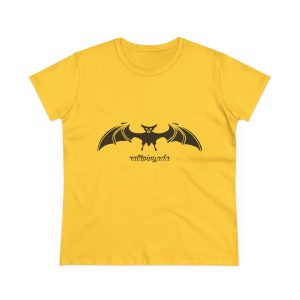 Camiseta mujer algodon medio - Amarillo margarita - Rat penat: Ratapinada
