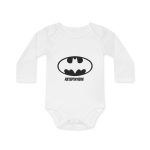 Body bebe manga larga organico - Blanco - Rata Pinyada Batman