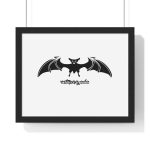 Poster enmarcado horizontal - Negro - Rat penat: Ratapinada
