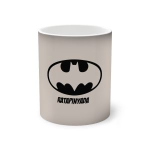 Taza magica que cambia de color - Negro - Rata Pinyada Batman
