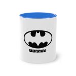Taza bicolor - Azul Cambridge - Rata Pinyada Batman