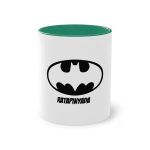 Taza bicolor - Verde oscuro - Rata Pinyada Batman