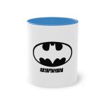 Taza bicolor - Azul claro - Rata Pinyada Batman