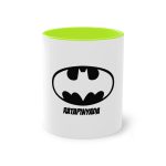 Taza bicolor - Verde claro - Rata Pinyada Batman