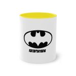 Taza bicolor - Amarillo - Rata Pinyada Batman