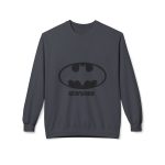 Sudadera Softstyle cuello redondo - Gris jaspeado oscuro - Rata Pinyada Batman