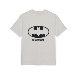 Camiseta oversize gruesa - Gris jaspeado claro - Rata Pinyada Batman