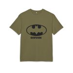 Camiseta oversize gruesa - Verde oliva - Rata Pinyada Batman