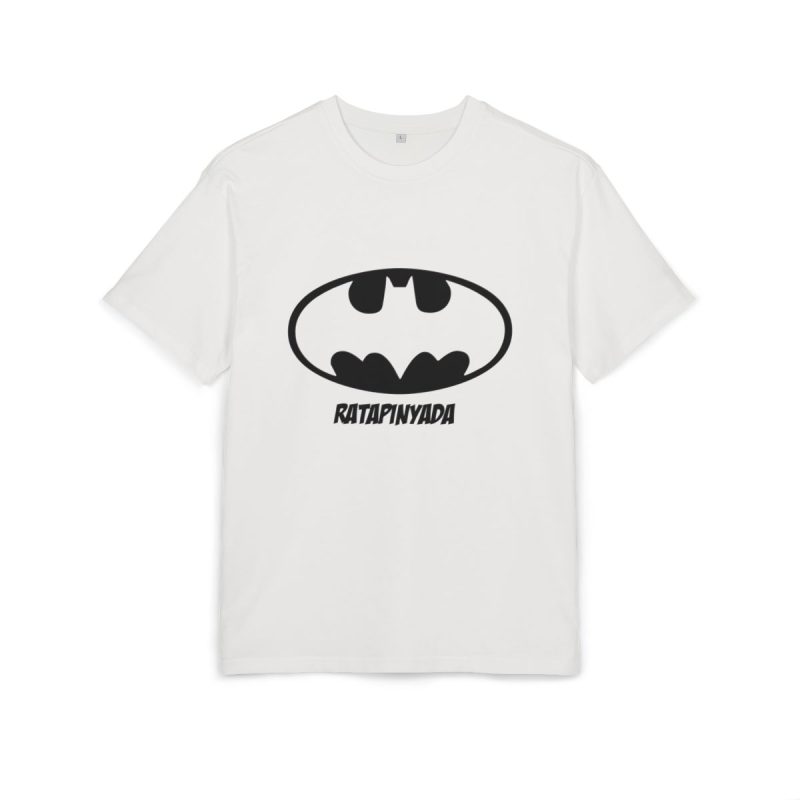 Camiseta oversize gruesa - Blanco puro - Rata Pinyada Batman