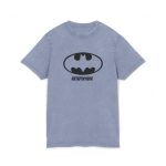 Camiseta lavado acido cuello redondo - Azul vintage - Rata Pinyada Batman