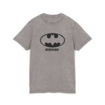 Camiseta lavado acido cuello redondo - Gris asfalto - Rata Pinyada Batman