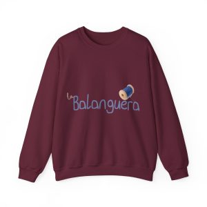 Sudadera cuello redondo - Granate - Camiseta «La Balanguera»