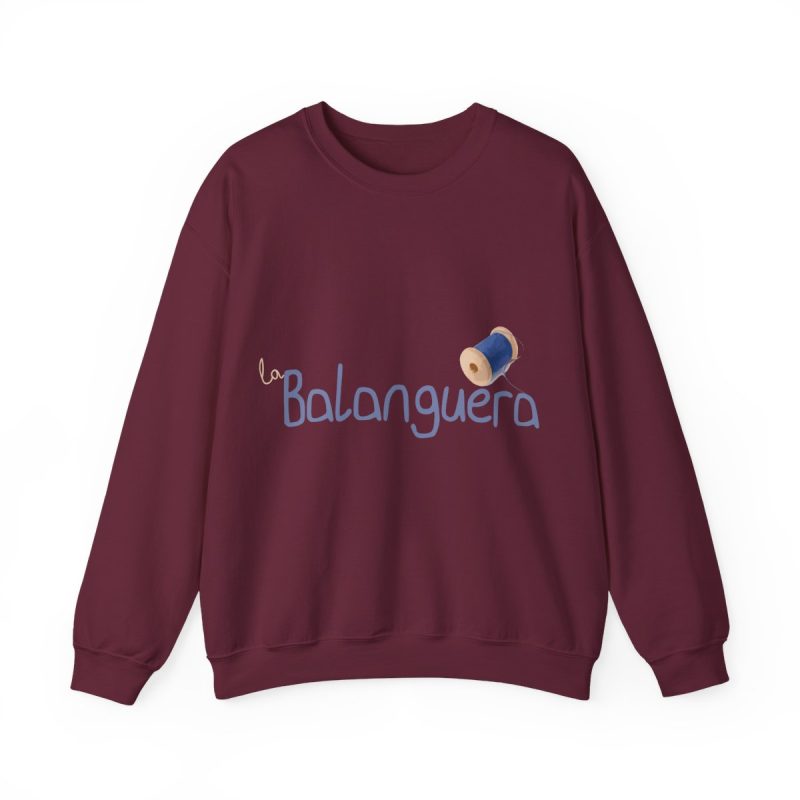 Sudadera cuello redondo - Granate - Camiseta «La Balanguera» Sudadera cuello redondo - Granate - Camiseta «La Balanguera»