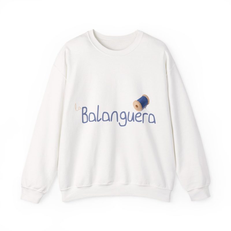 Sudadera cuello redondo - Blanco - Camiseta «La Balanguera»