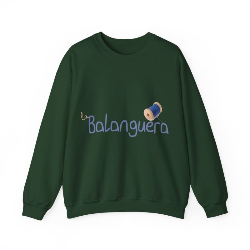 Sudadera cuello redondo - Verde bosque - Camiseta «La Balanguera»